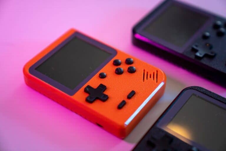 handheld retro game console with built-in games list